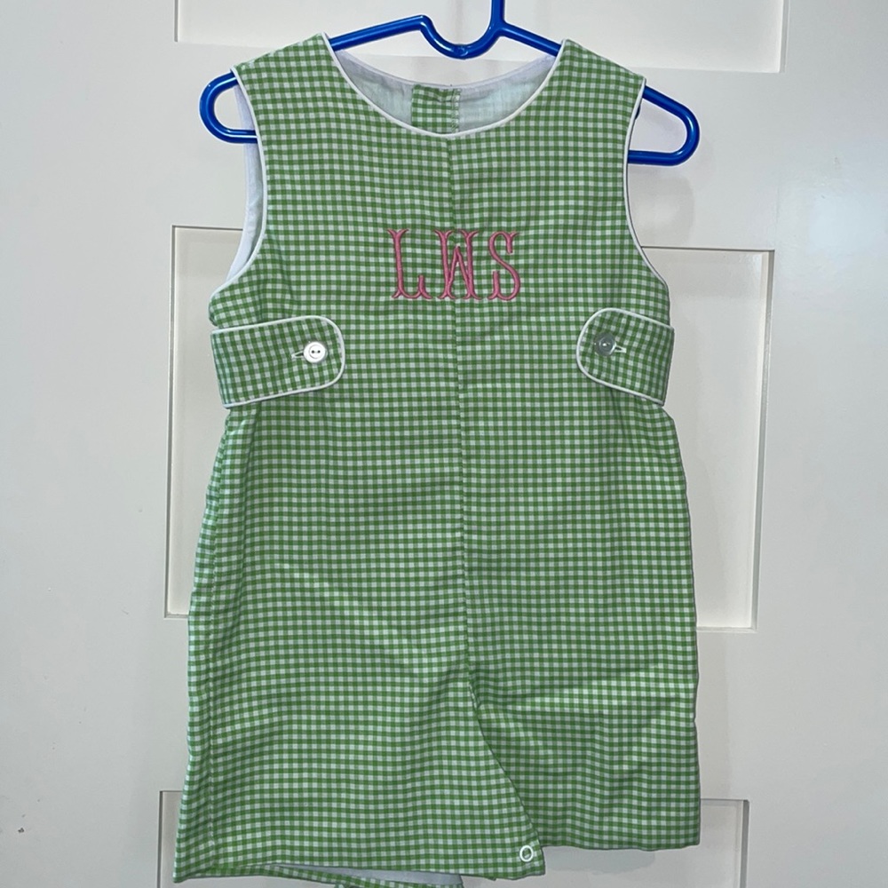 Green white gingham Jonjon